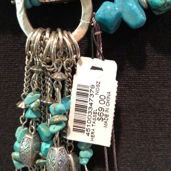 NWT Chico’s Turquoise and Silver-tone Necklace - Picture 8 of 8